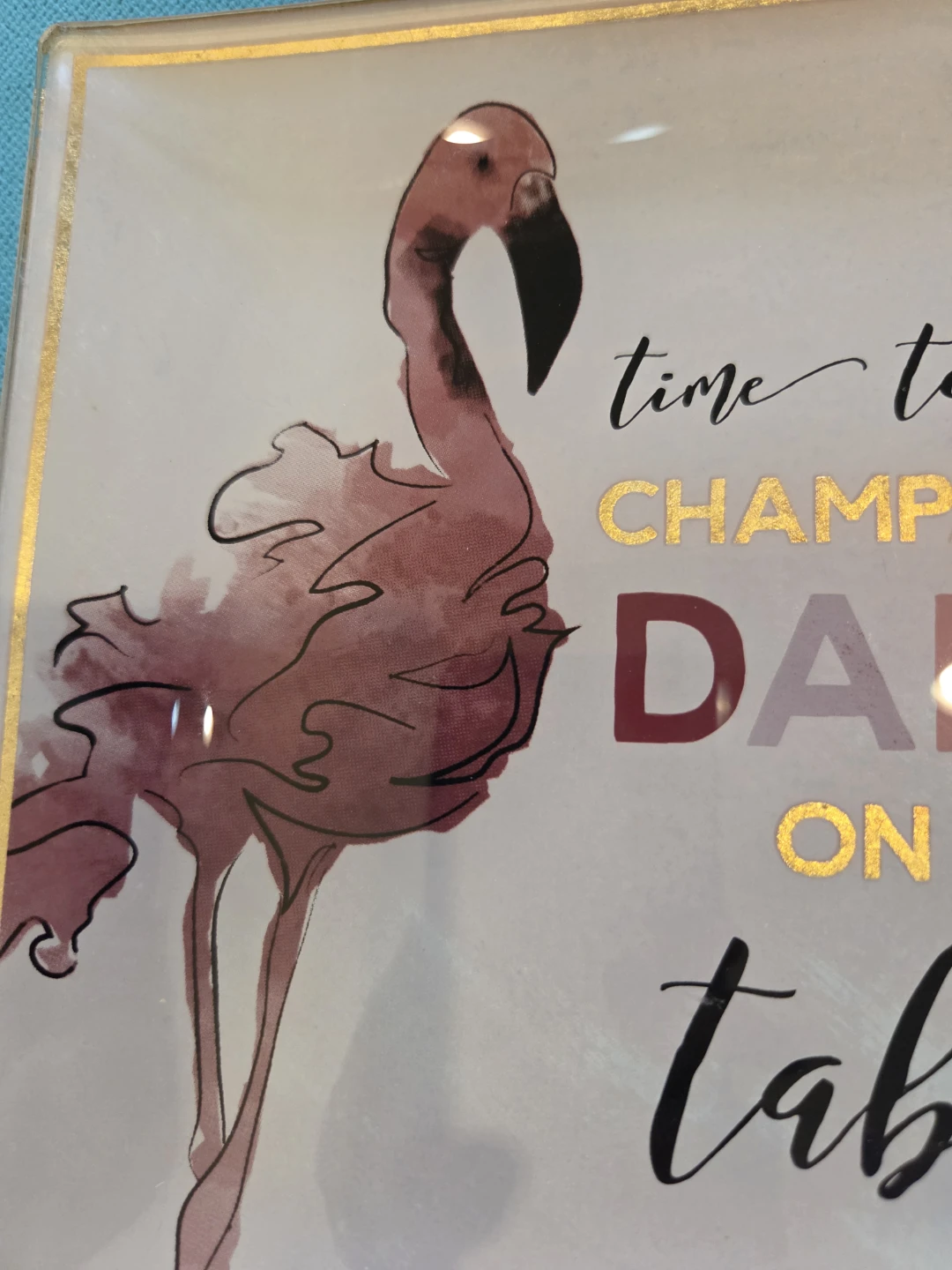 Fun Decorative Square Tray w/ Flamingo 7" - photo 5