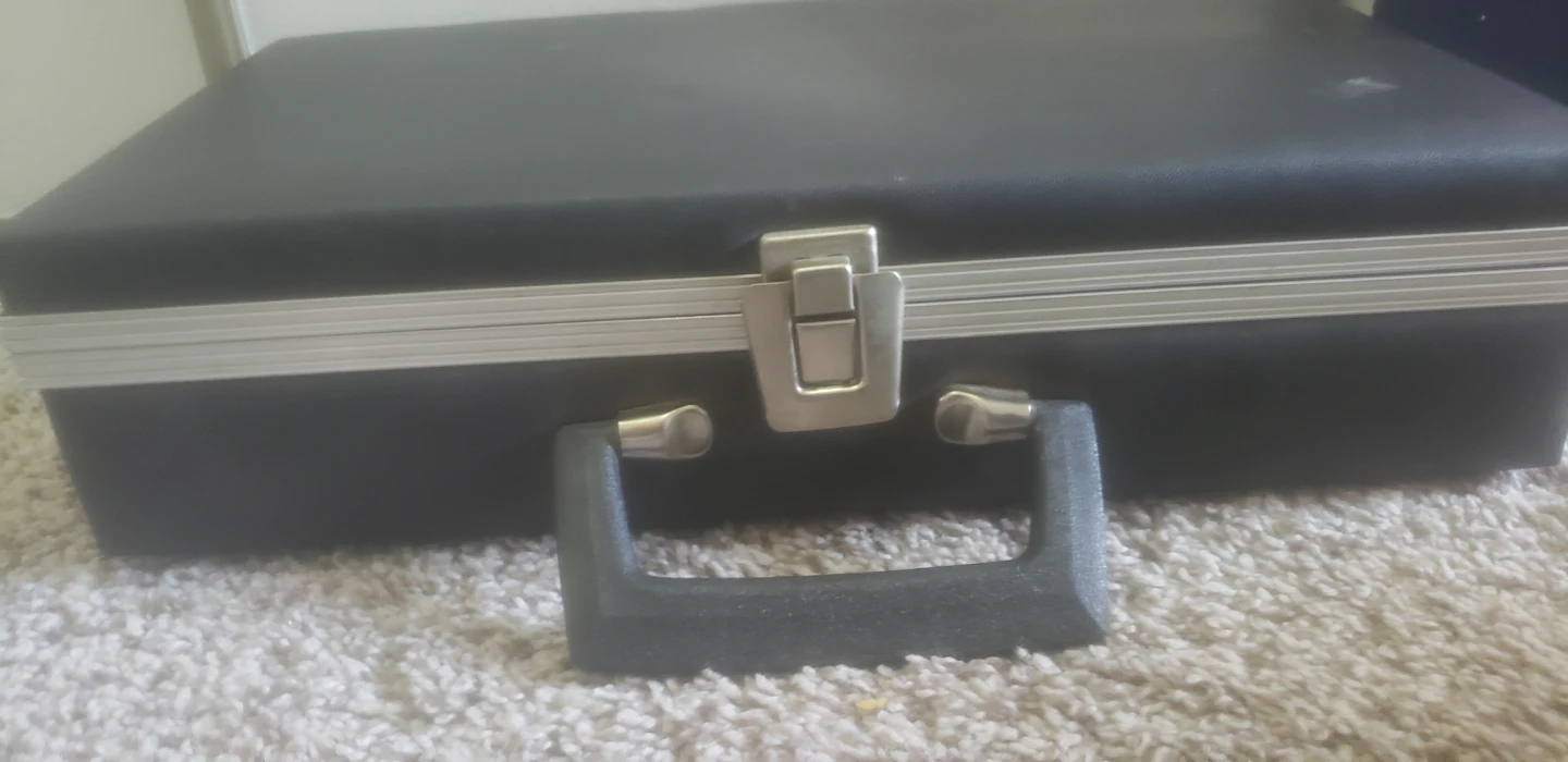 Black Carrying Case with Handle and Clasps - photo 3