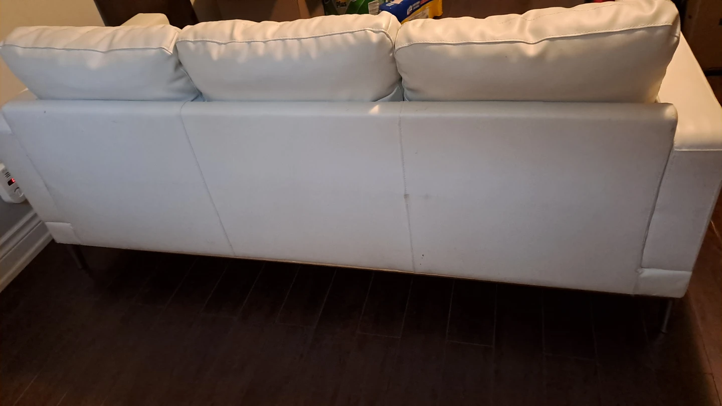White 3-Seater Sofa - photo 3