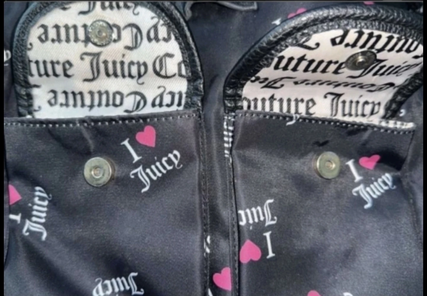 Juicy Couture Black Backpack with I Love Juicy Print - photo 2