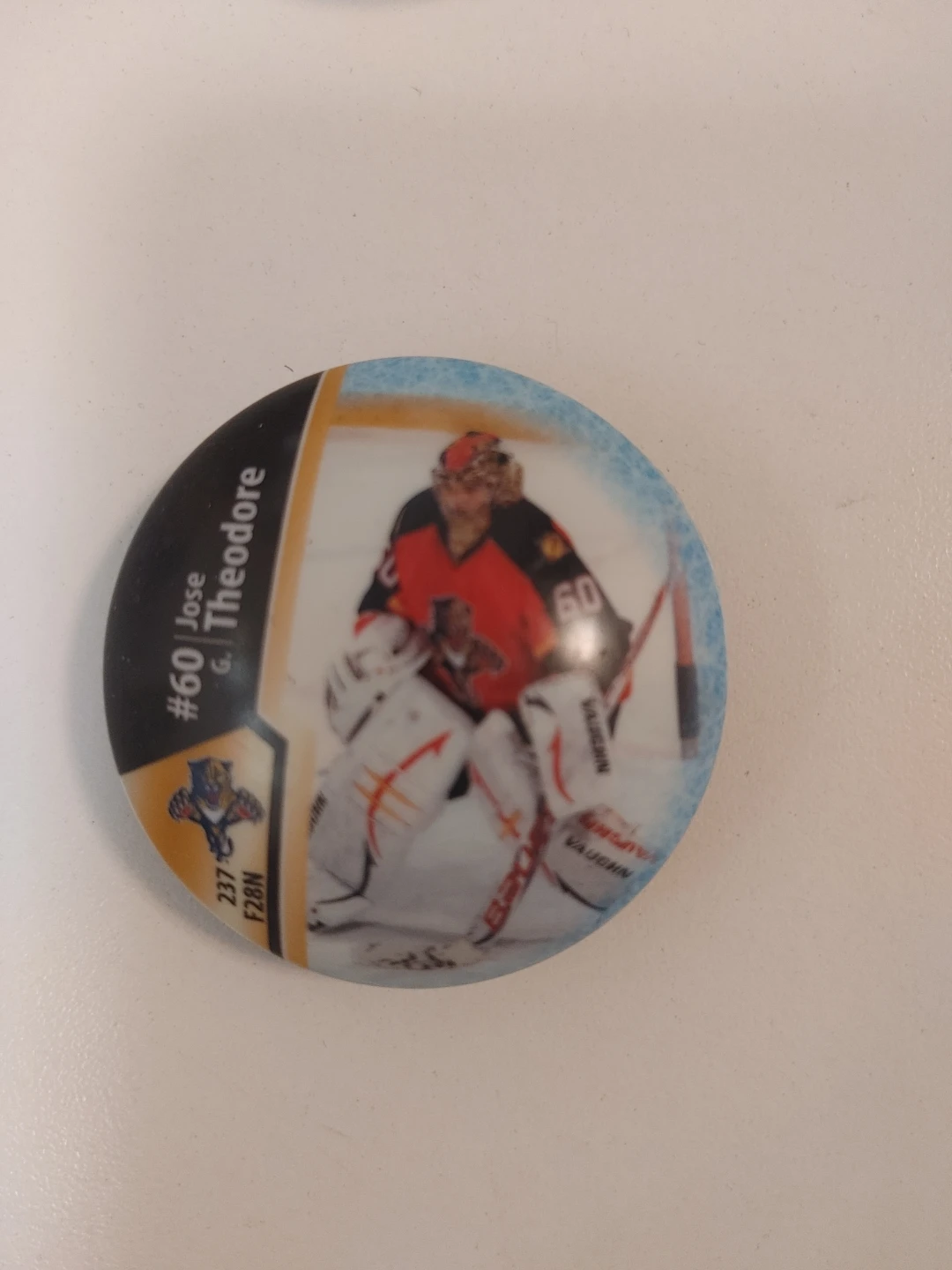 Jose Theodore & Shea Weber Hockey Trading Discs