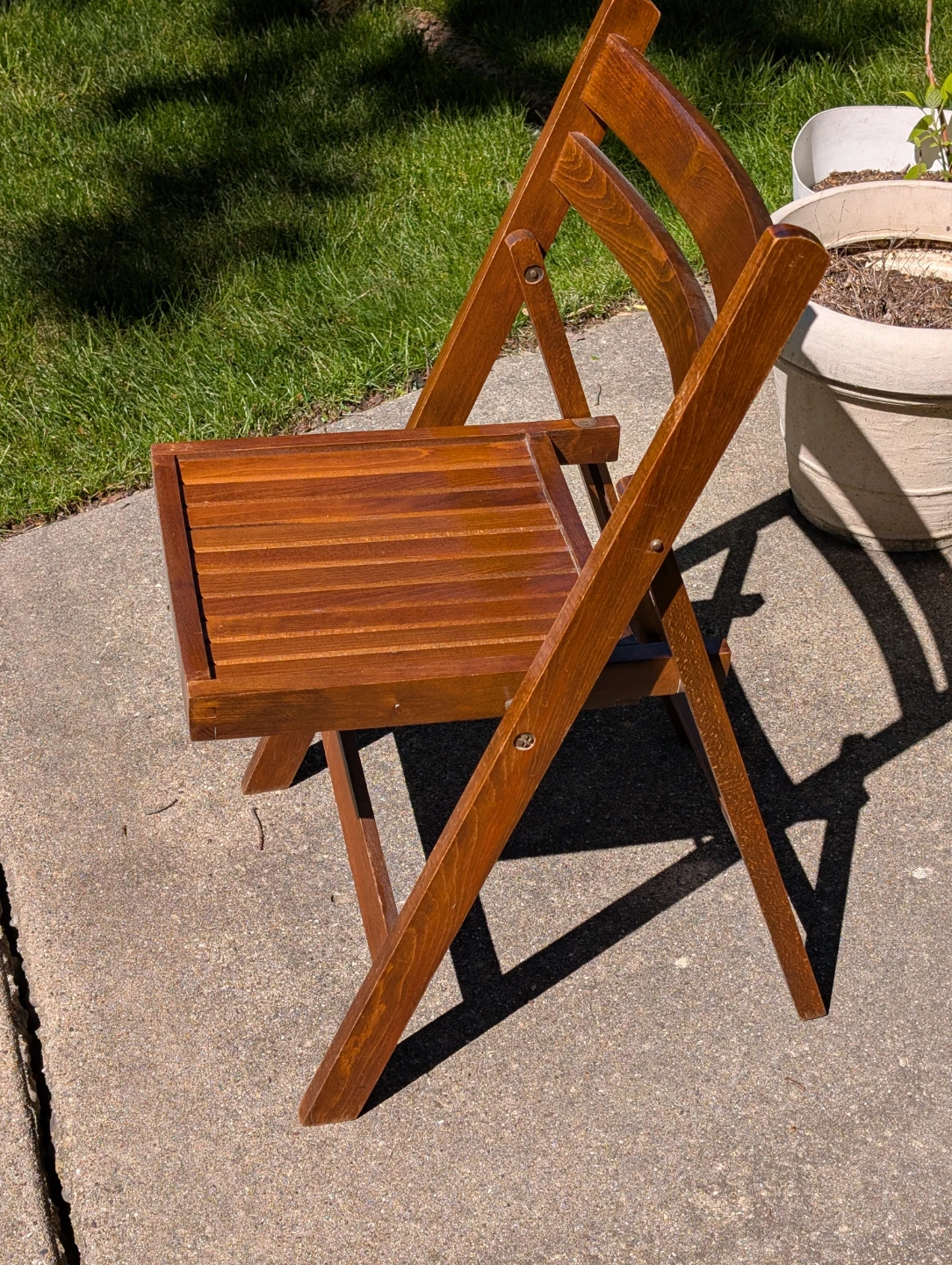 Vintage Wooden Folding Chair - 60's
