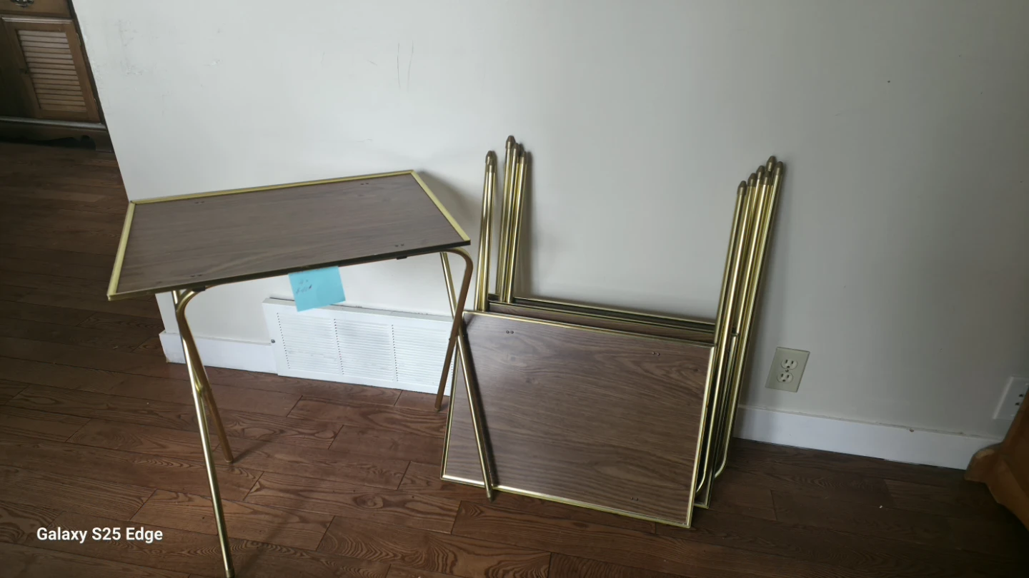 Set of 4 Folding TV Trays - photo 2