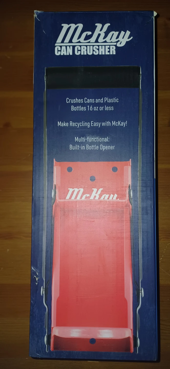 McKay Can Crusher with Built-in Bottle Opener