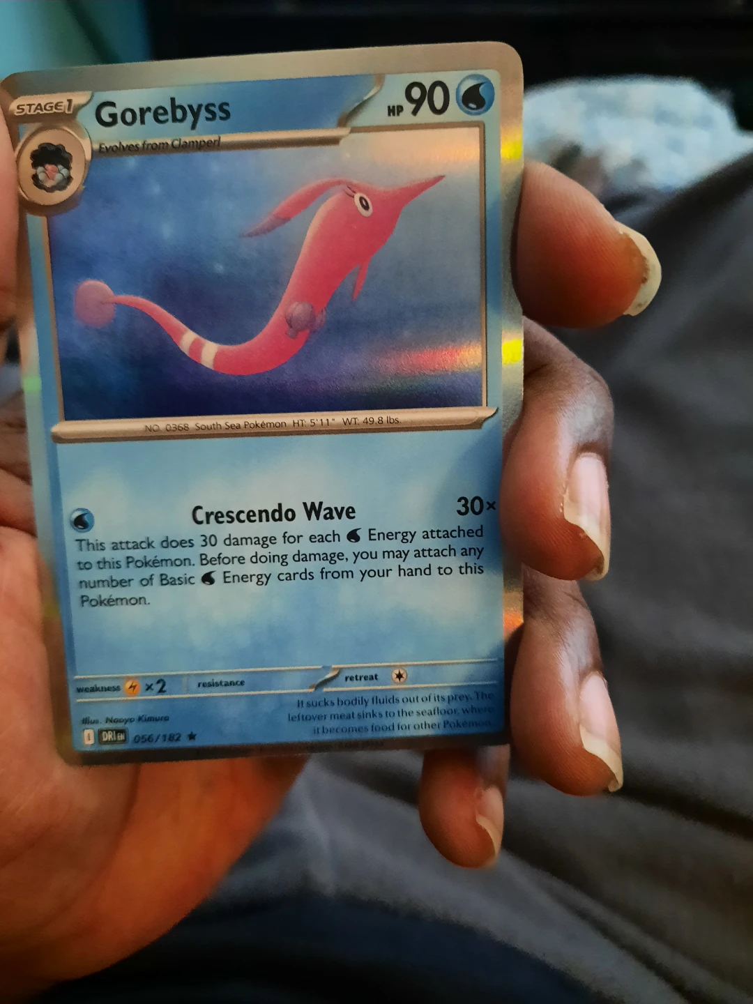 Pokemon Gorebyss Card 056/182