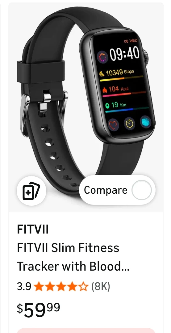 FITVII Slim Fitness Tracker Smart Watch - photo 2