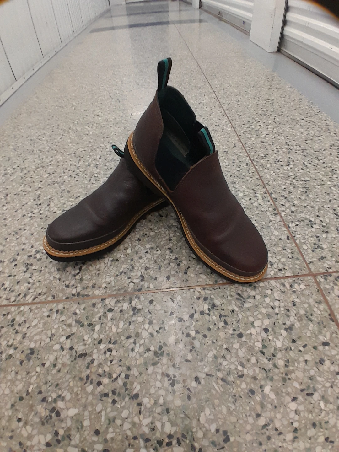 Men's Brown Leather  Boots Original Georgia Giant  Size 15 - photo 3