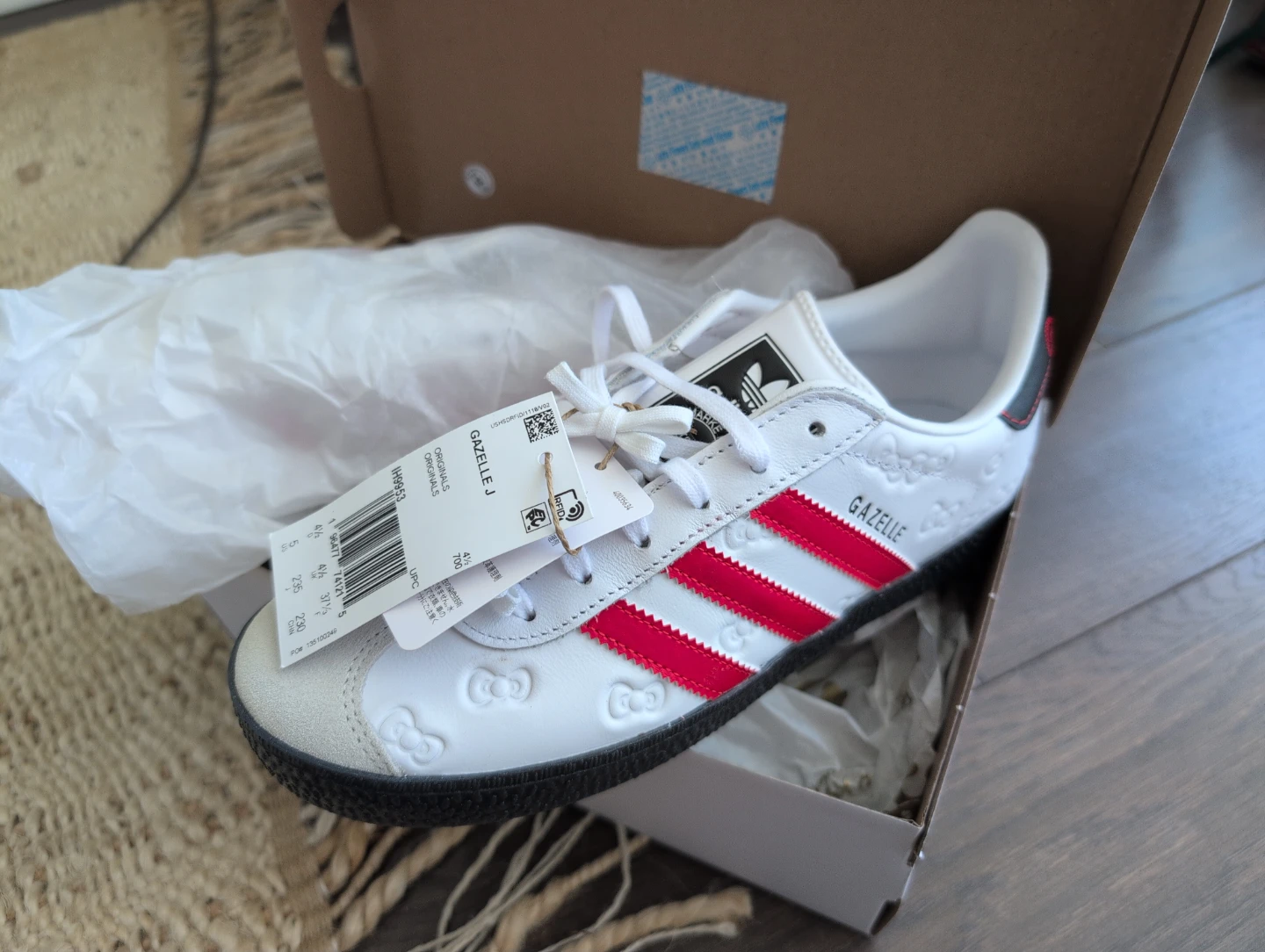 Adidas Gazelle J Hello Kitty 50th Anniversary Shoes - photo 3