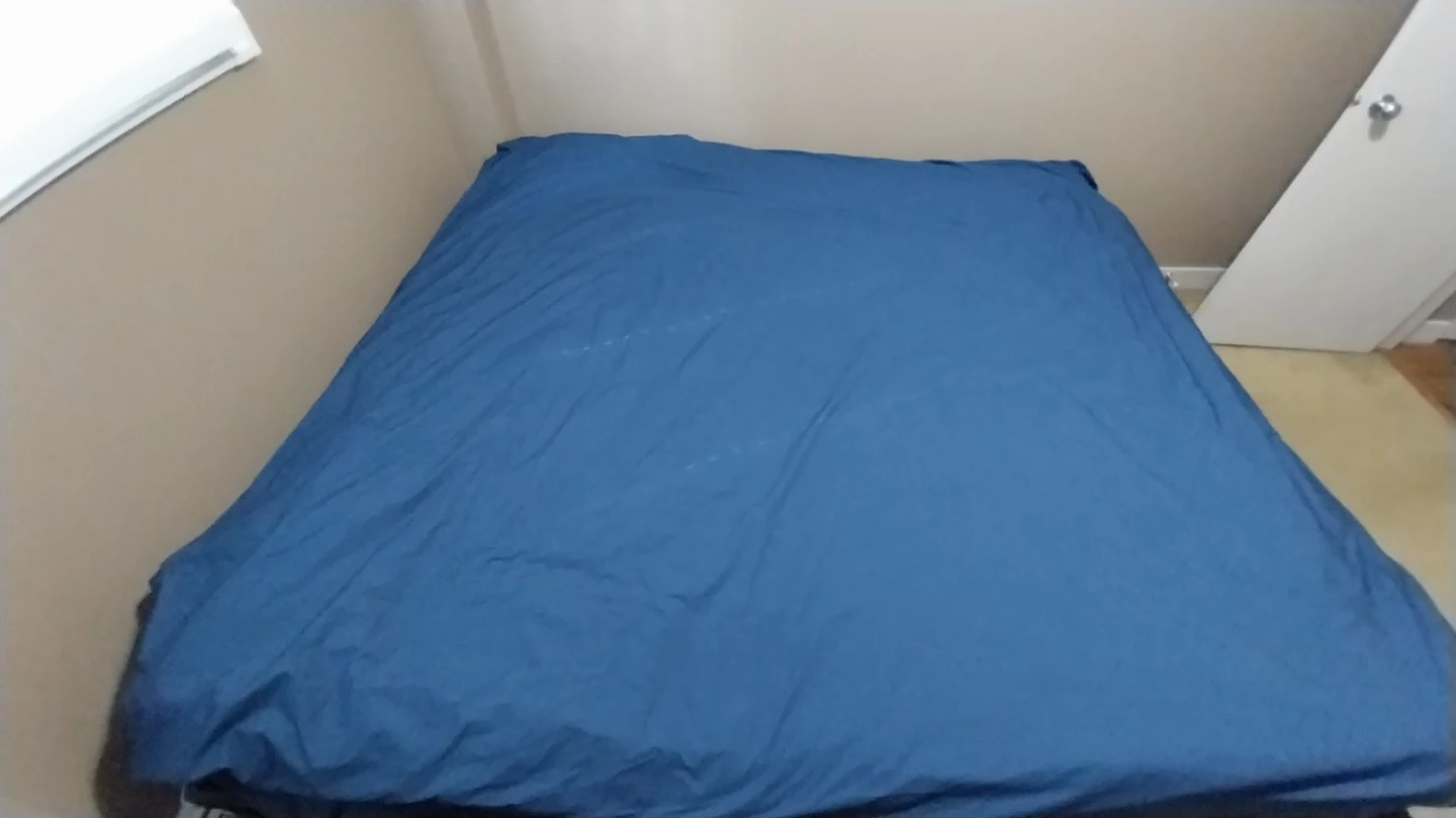 IKEA King-Size Dark Blue Bed Set - Complete Package - photo 2
