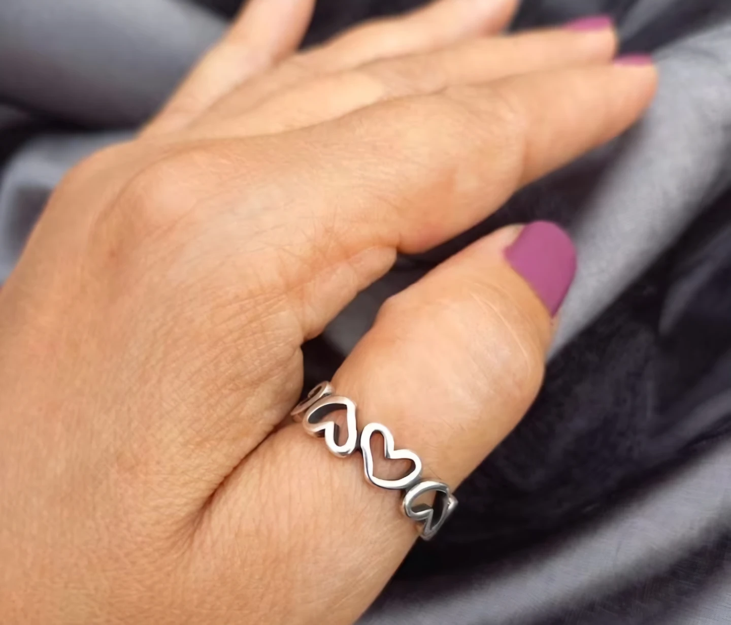 New Geometric Heart Ring - photo 2