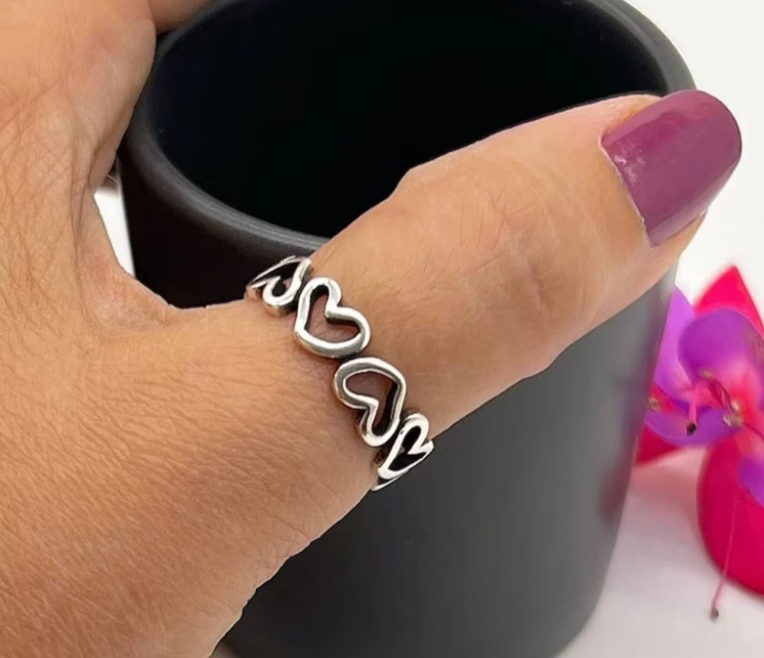 New Geometric Heart Ring - photo 3