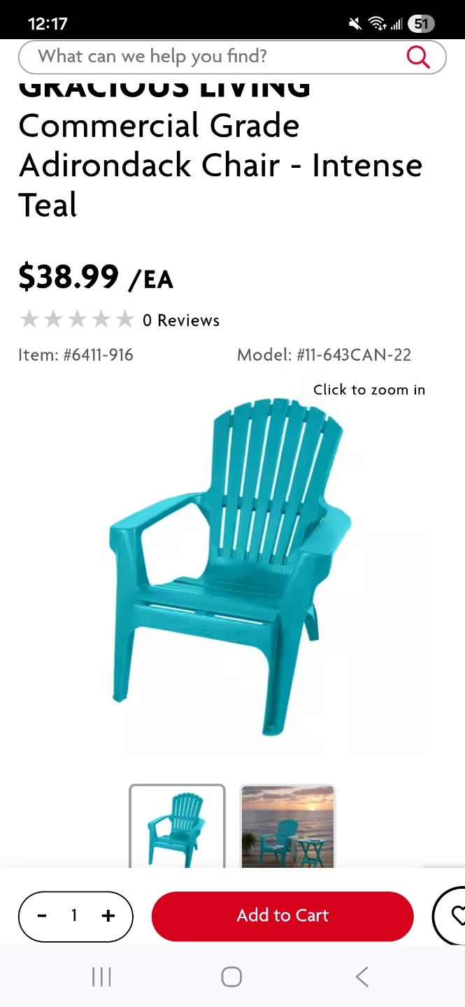 $20 per chair retail $40 plus taxs.