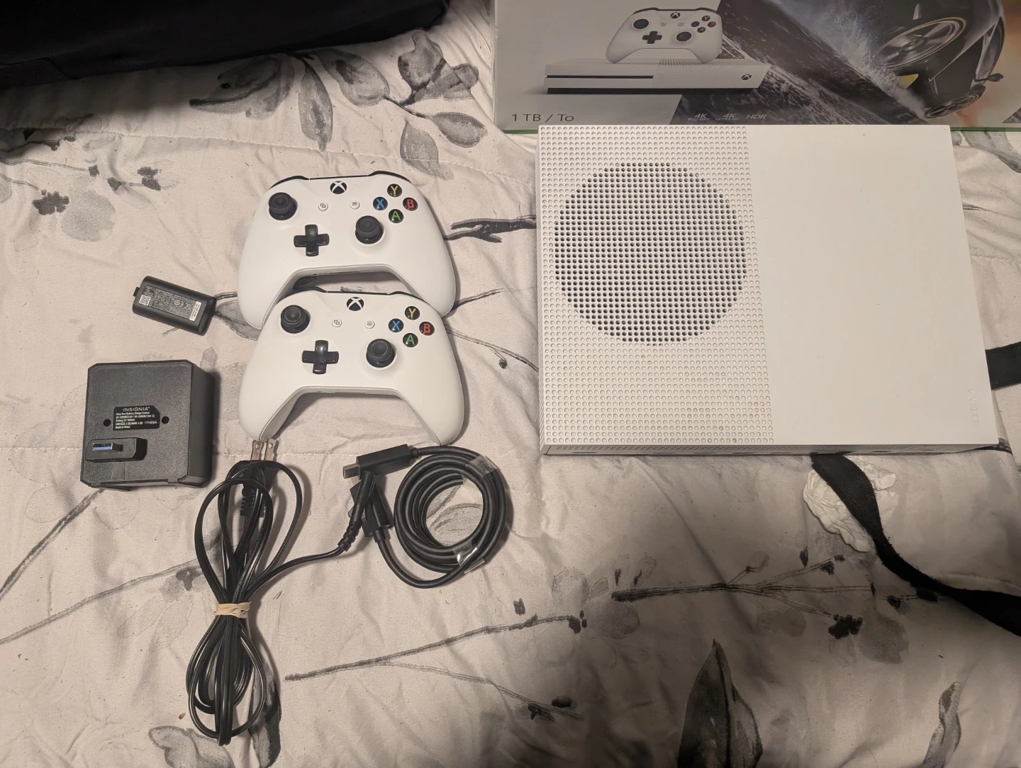 Xbox One S 1TB Console with Forza Horizon 3 and 2 Controllers