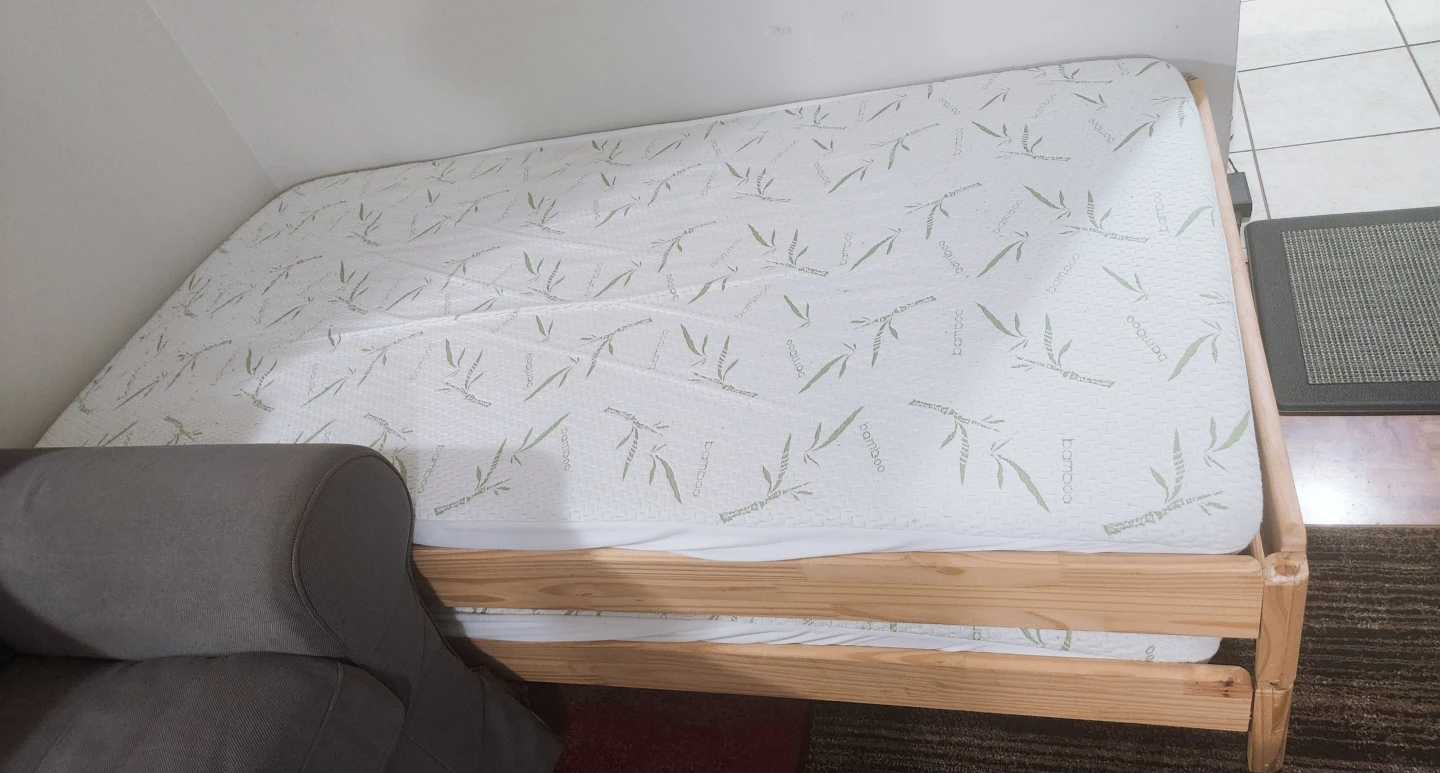 Double Bed Frame with  Mattress - photo 3