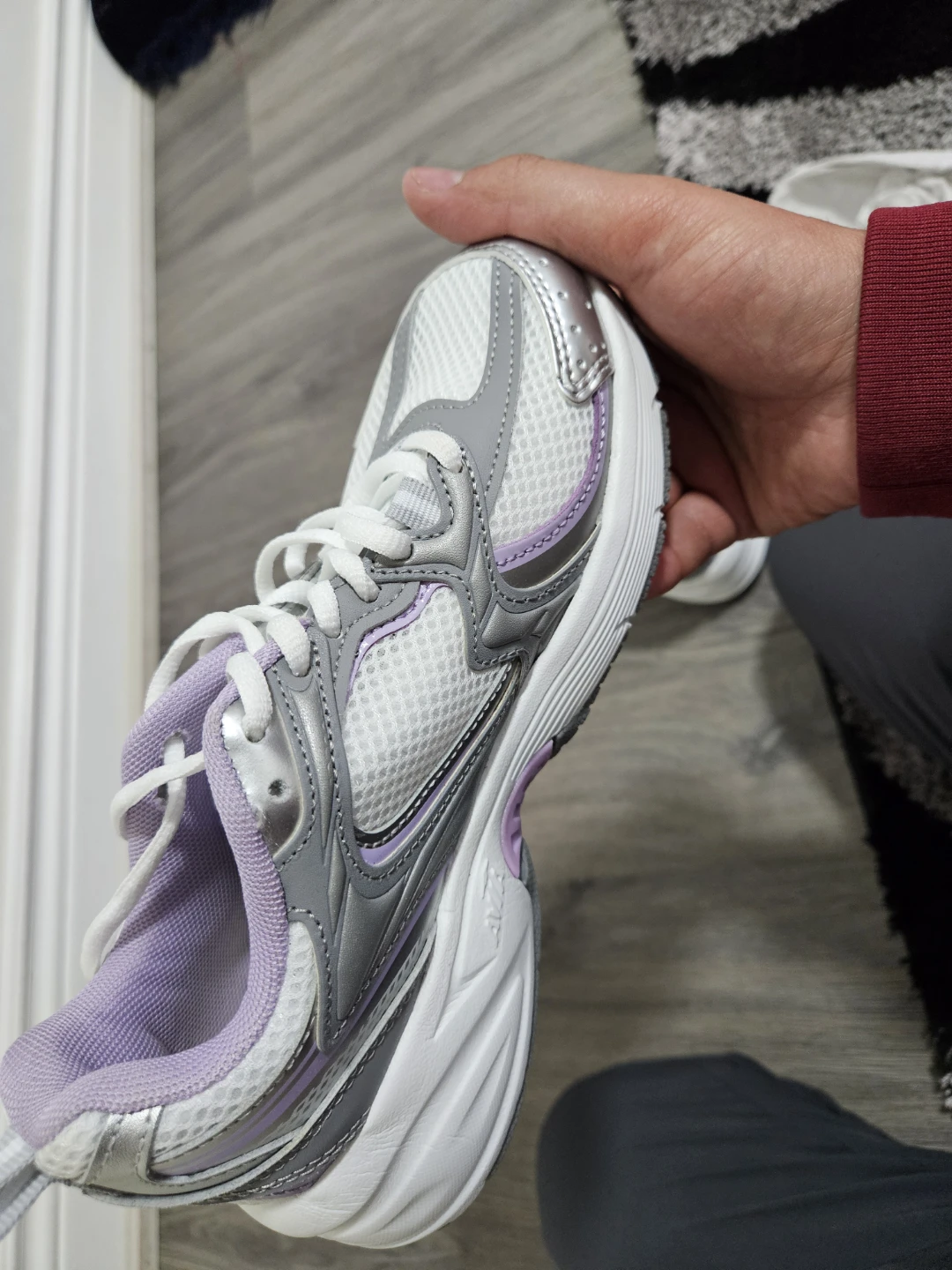 Avia Women's Athletic Shoes - White/Grey/Lavender