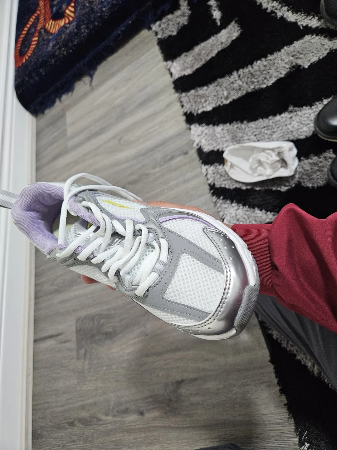Avia Women's Athletic Shoes - White/Grey/Lavender - photo 2