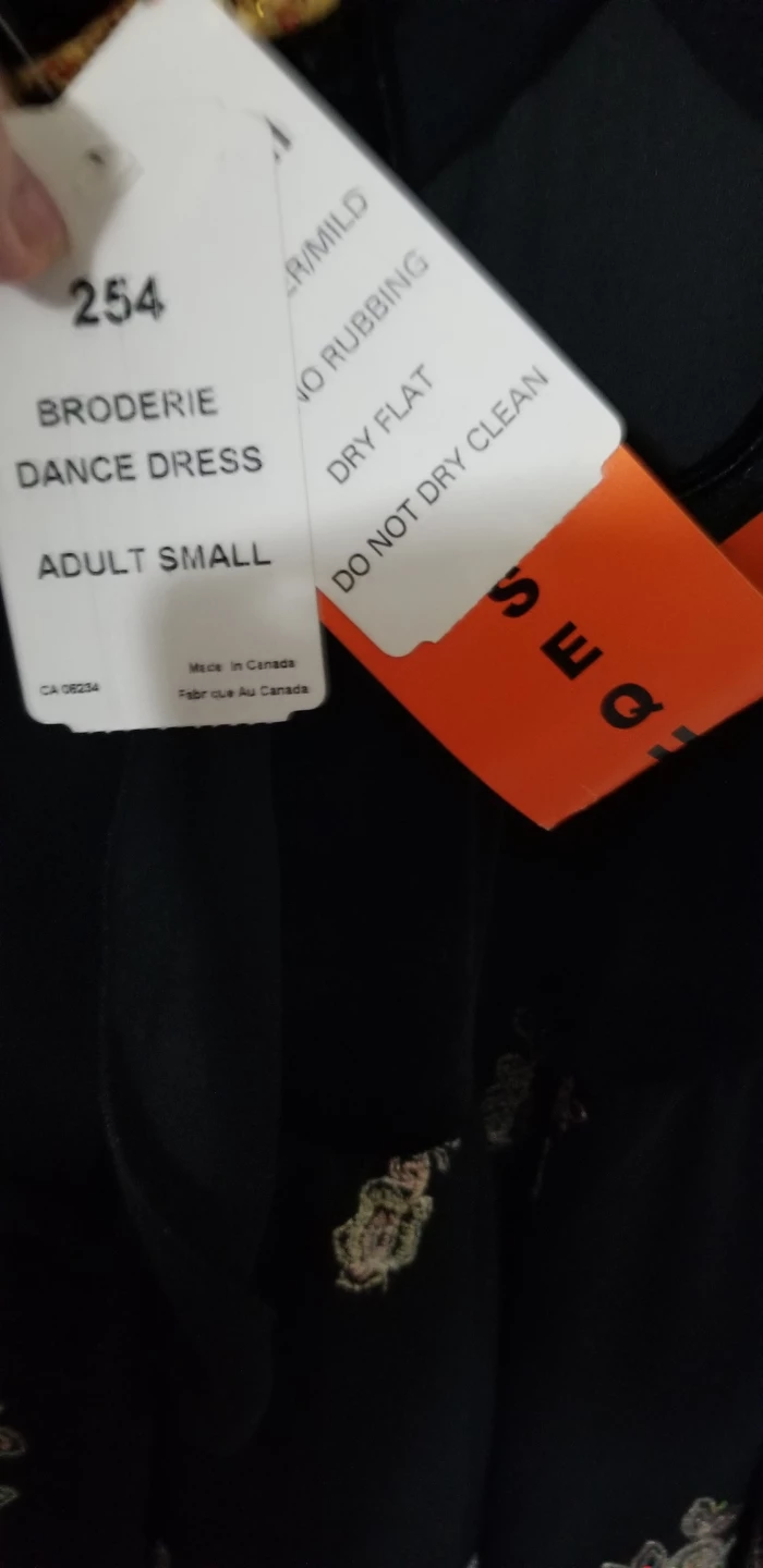 Jerry's Sequins Black Broderie Dance Dress - Adult Small - photo 4