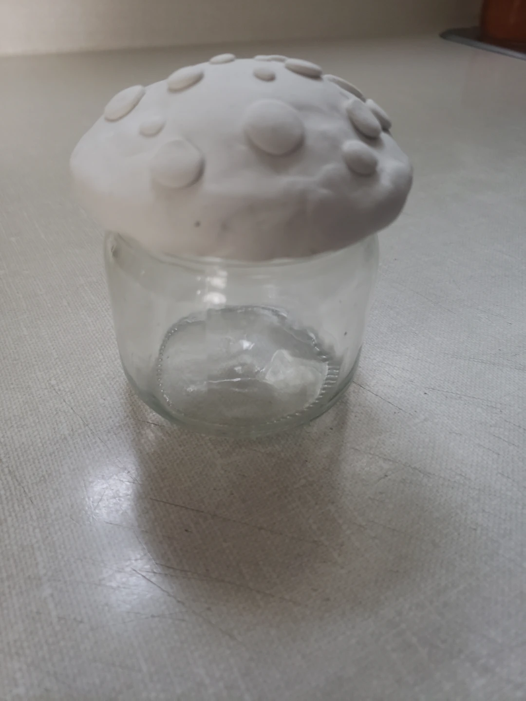 Handmade Mushroom lid Jar