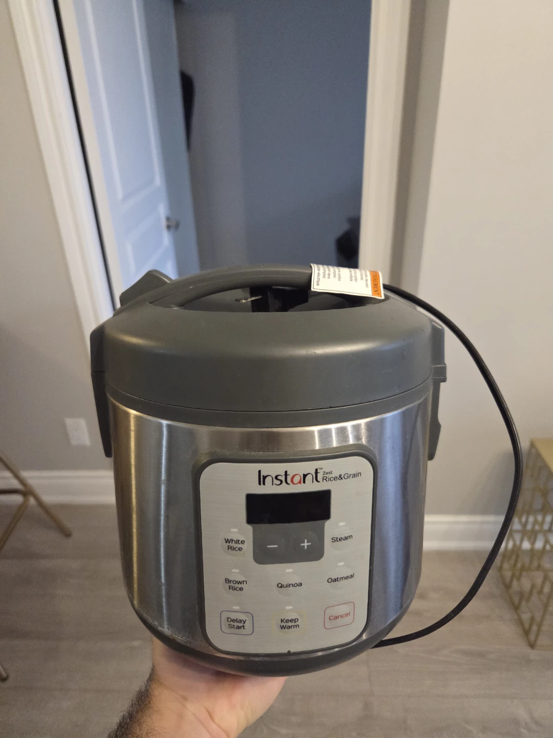 Instant Pot Rice & Grain Cooker and Black + Decker Toaster
