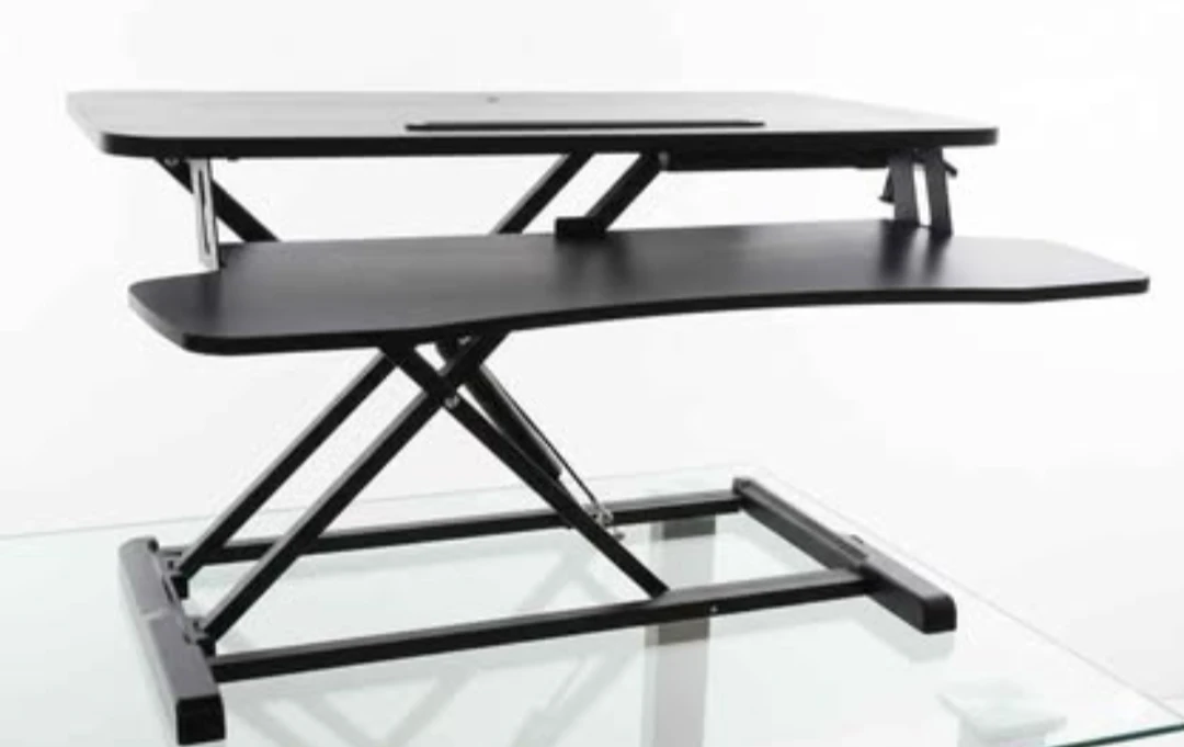 Black Adjustable Standing Desk Converter