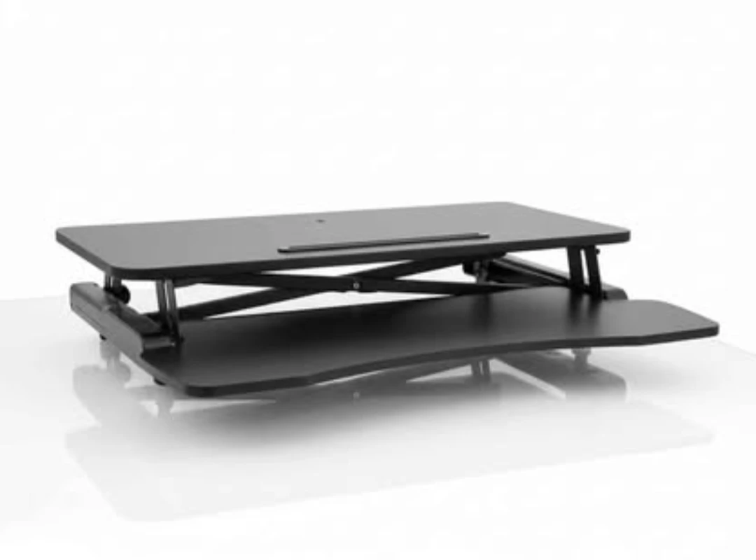 Black Adjustable Standing Desk Converter - photo 2