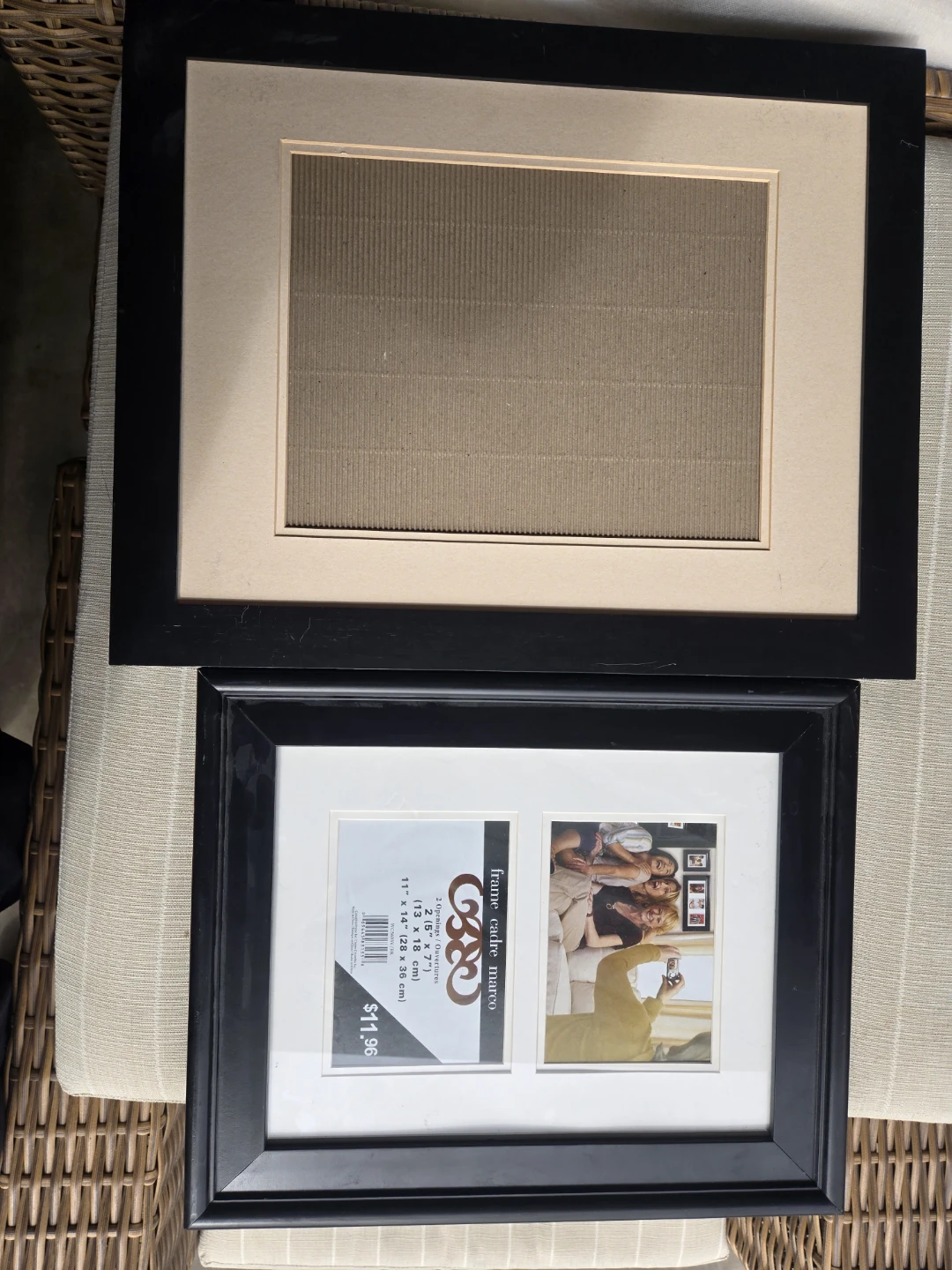 Black Photo Frame with 2 Openings