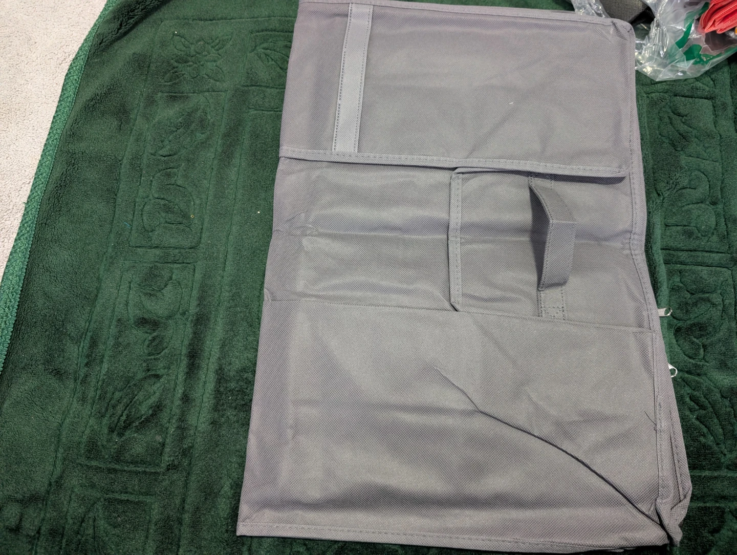 Grey Fabric storage bag large size