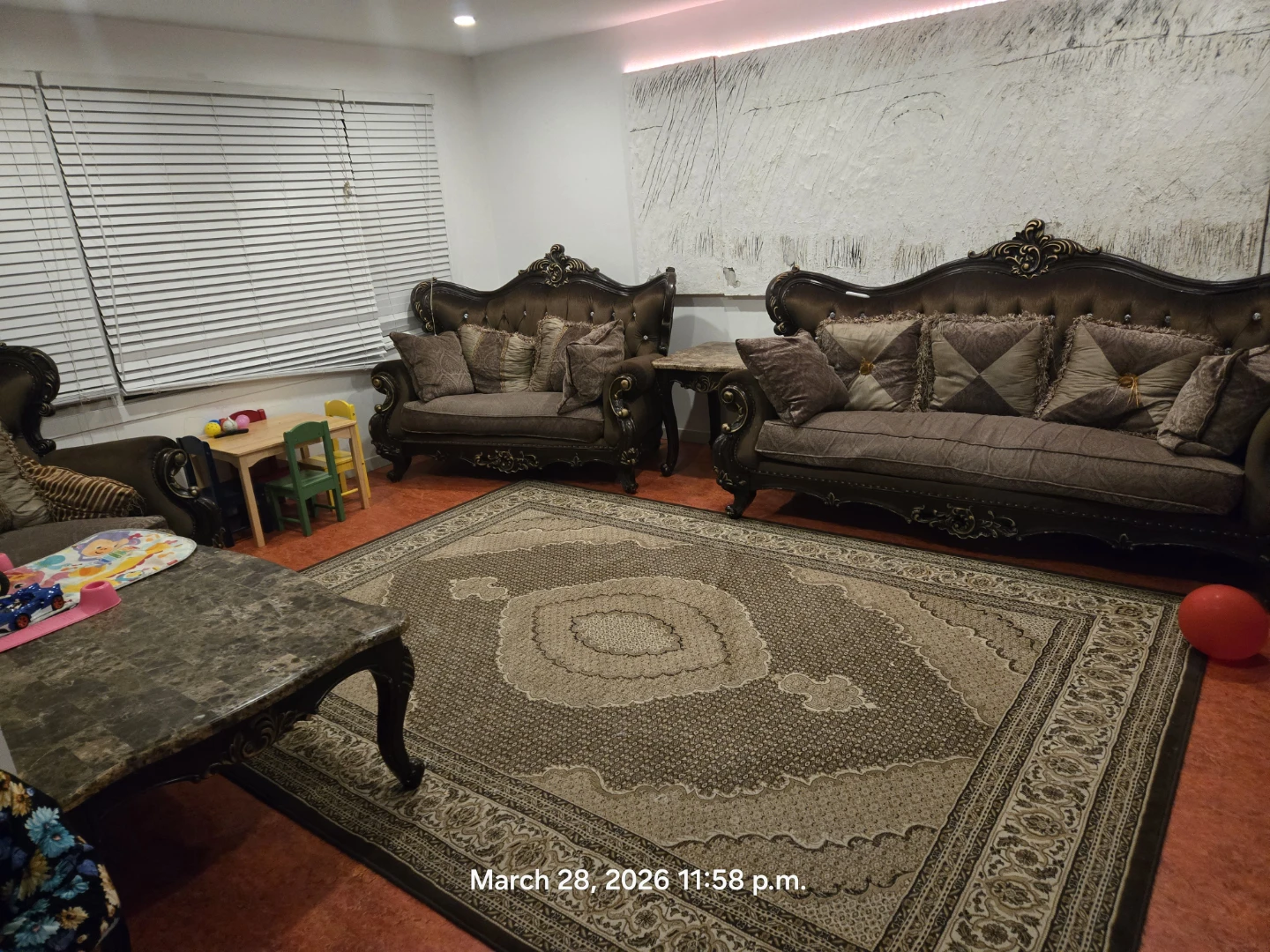 Brown Sofa with Pillows - photo 4
