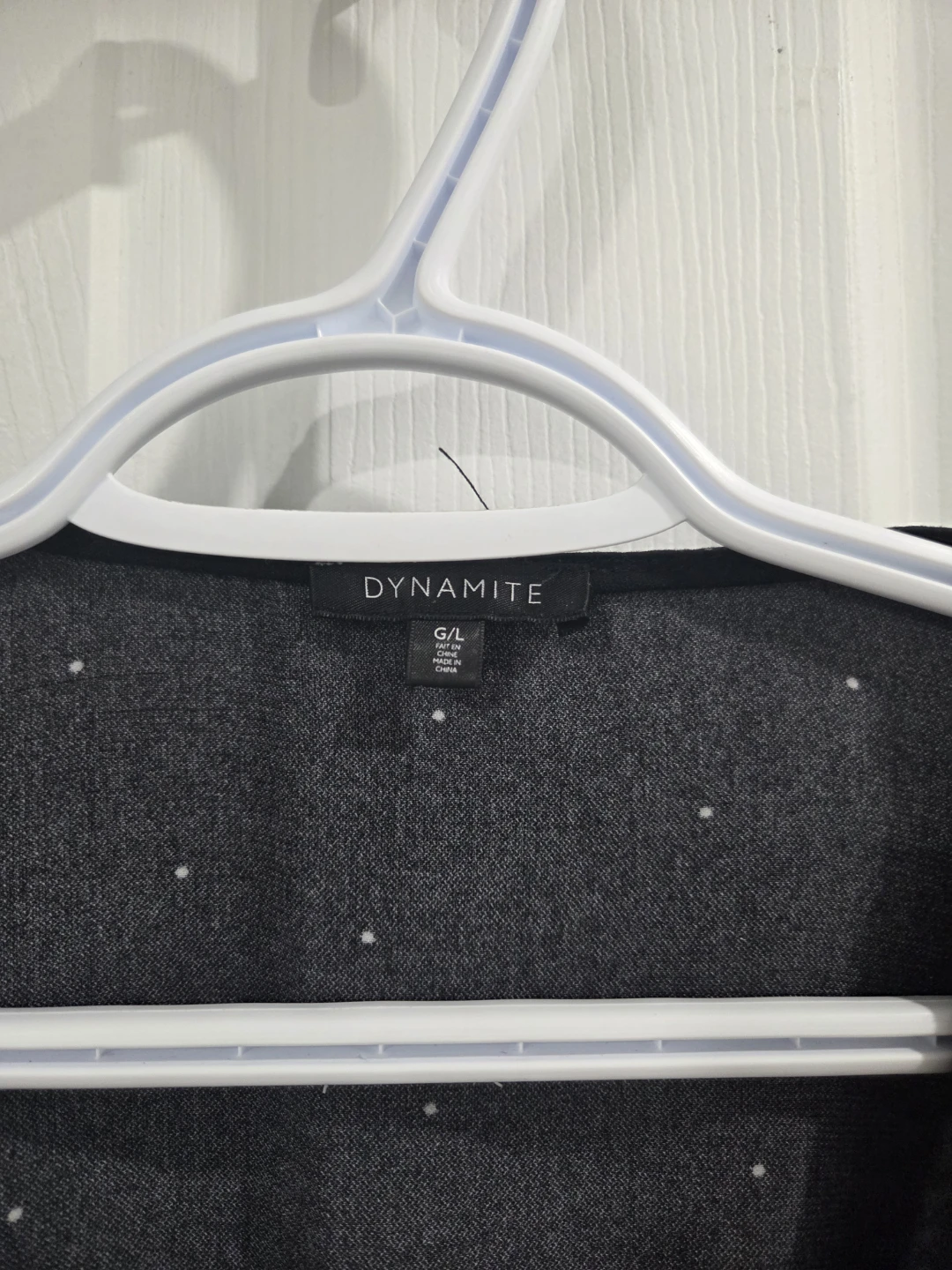 Dynamite Black Polka Dot Wrap Top - photo 2