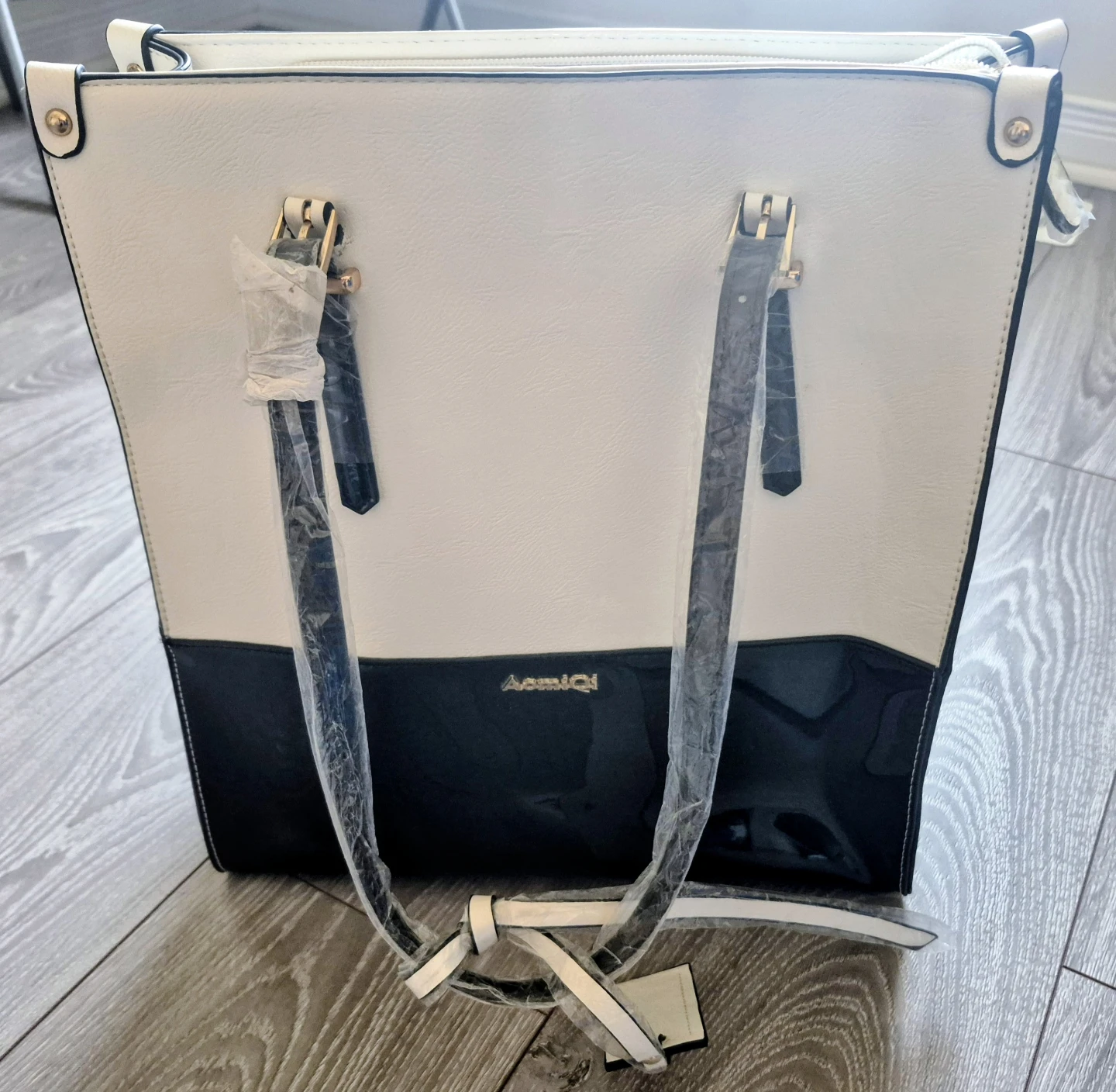 AomiQi Tote Bag - White and Black - photo 2