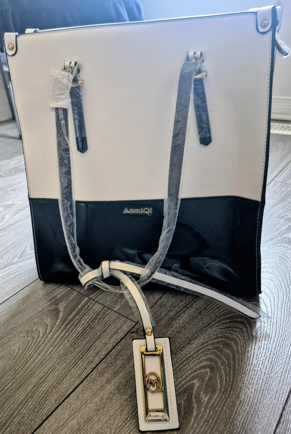 AomiQi Tote Bag - White and Black - photo 3