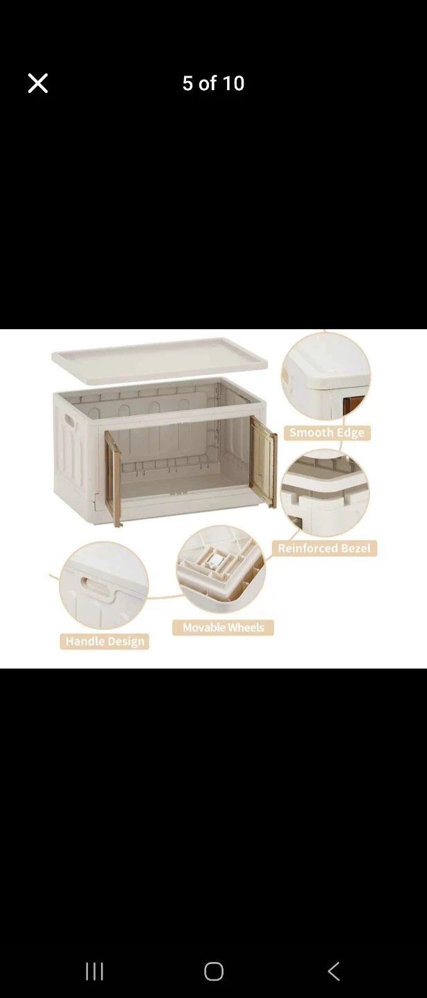 Stackable Storage Bins with Doors