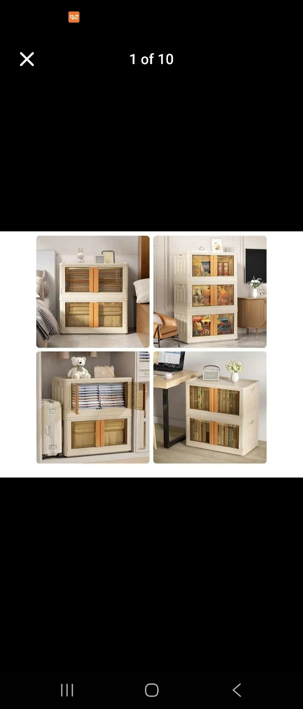 Stackable Storage Bins with Doors - photo 3