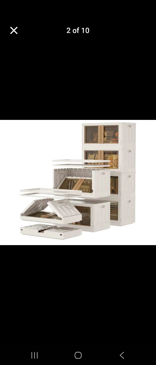 Stackable Storage Bins with Doors - photo 4