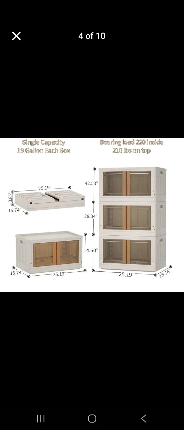 Stackable Storage Bins with Doors - photo 5