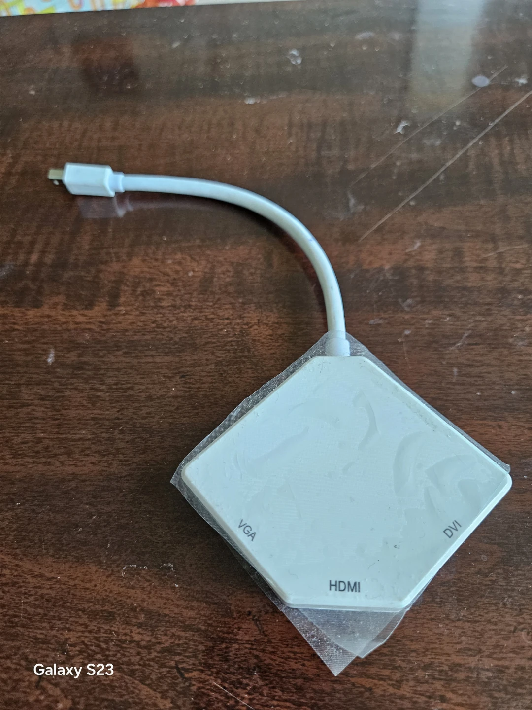 White HDMI VGA DVI Adapter Converter