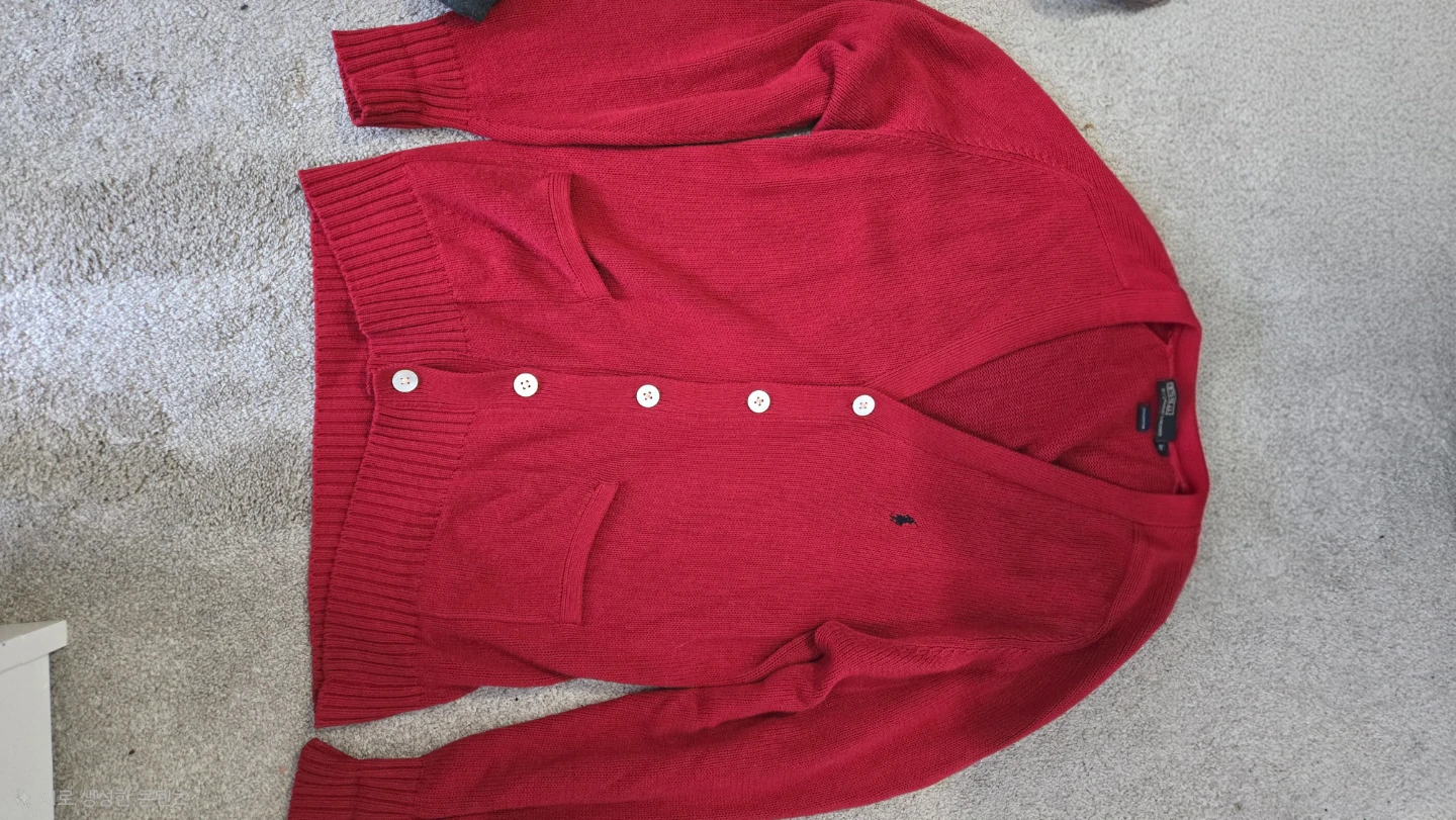 Ralph Lauren Red Cardigan Sweater