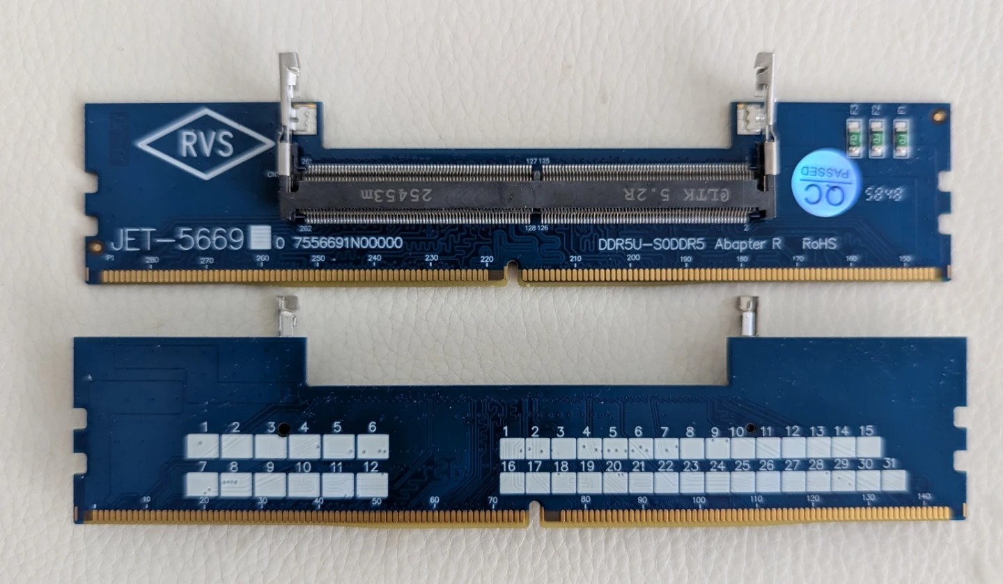 Laptop to Desktop DDR5 Memory Adapter