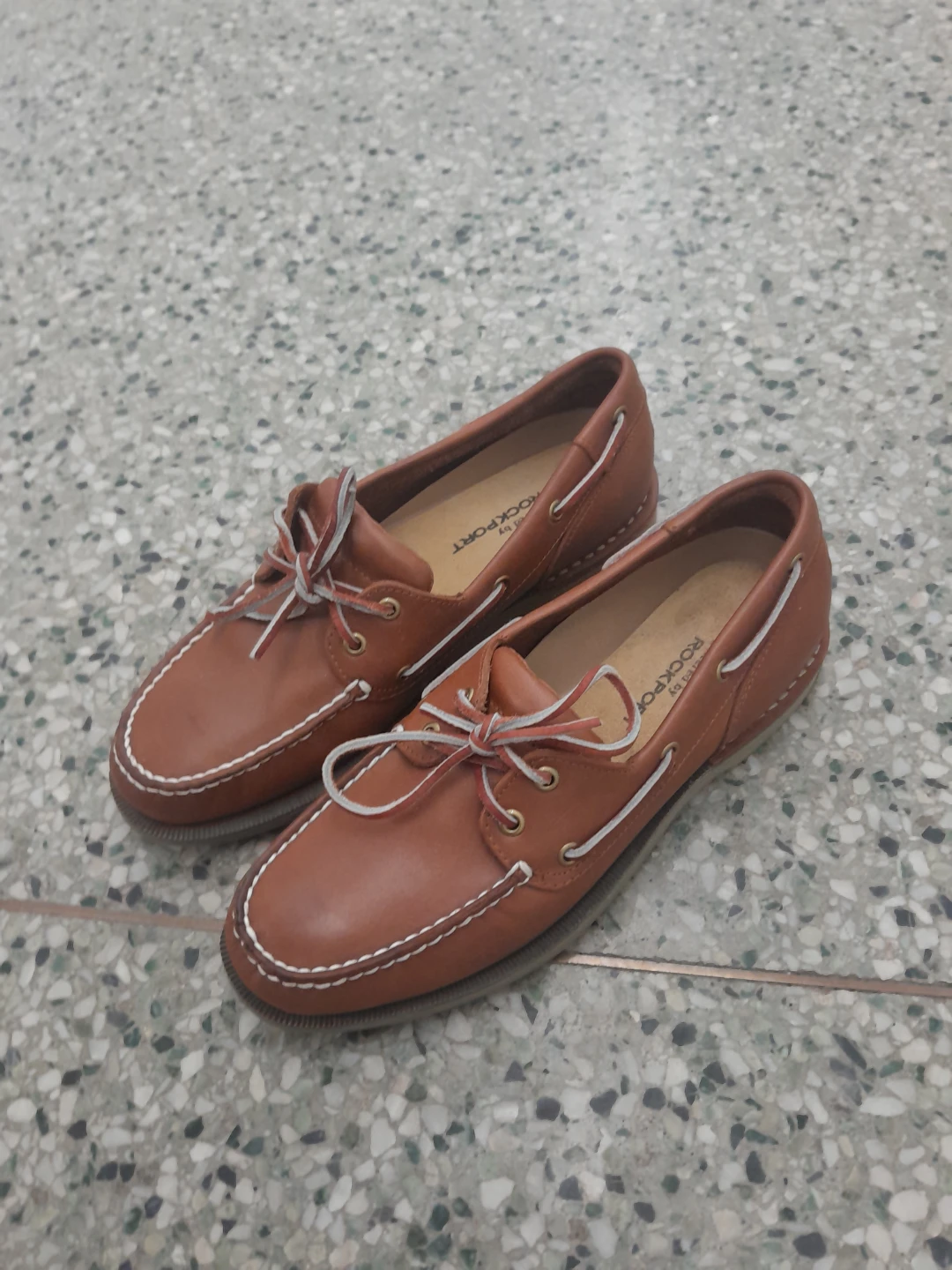 Rockport Brown Leather Boat Shoes Men's Size 10 - photo 4