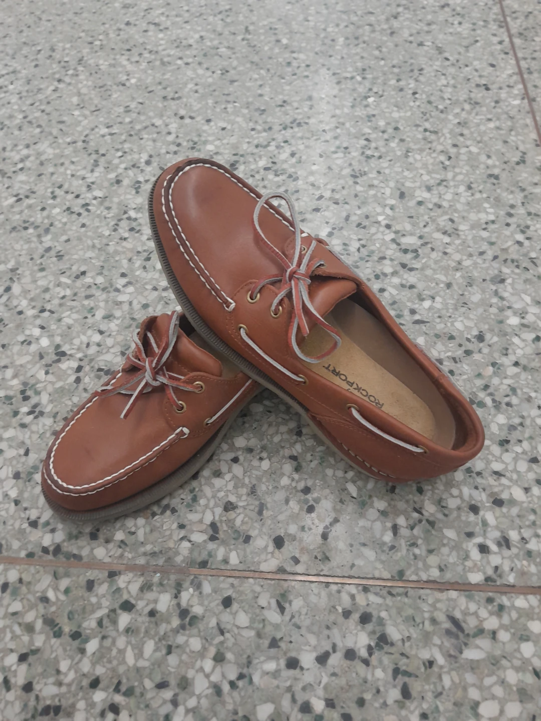 Rockport Brown Leather Boat Shoes Men's Size 10 - photo 5