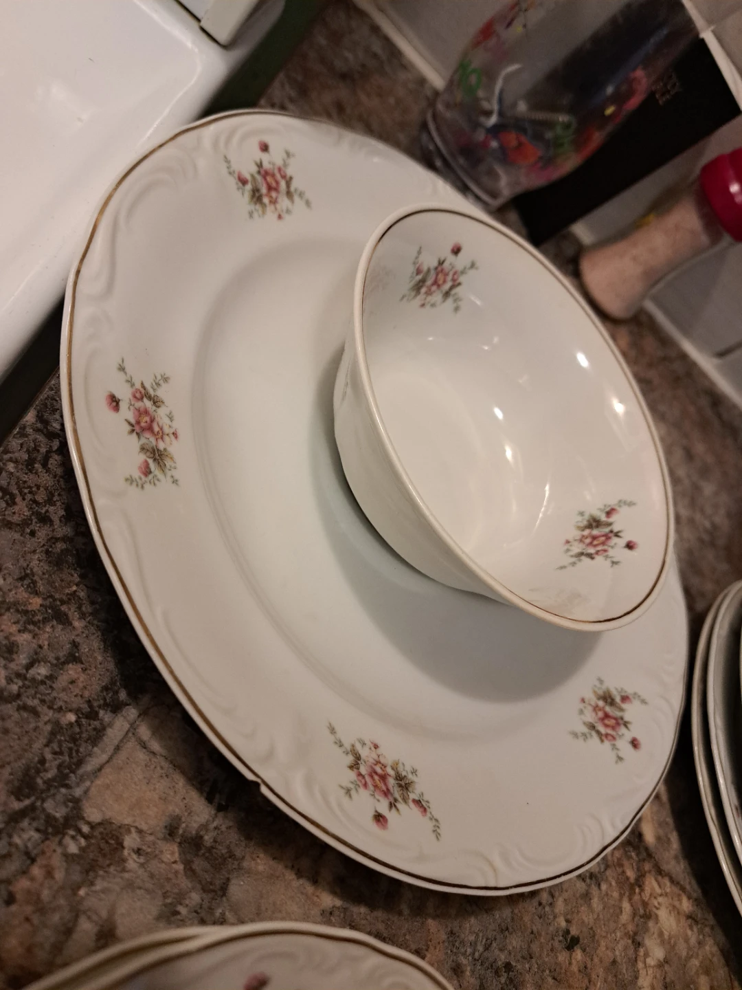 Vintage Floral Dinnerware Set - photo 3