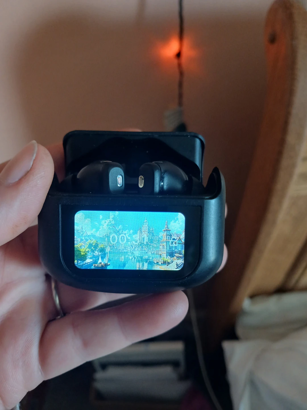 Black Wireless Earbuds with Charging Case - photo 4