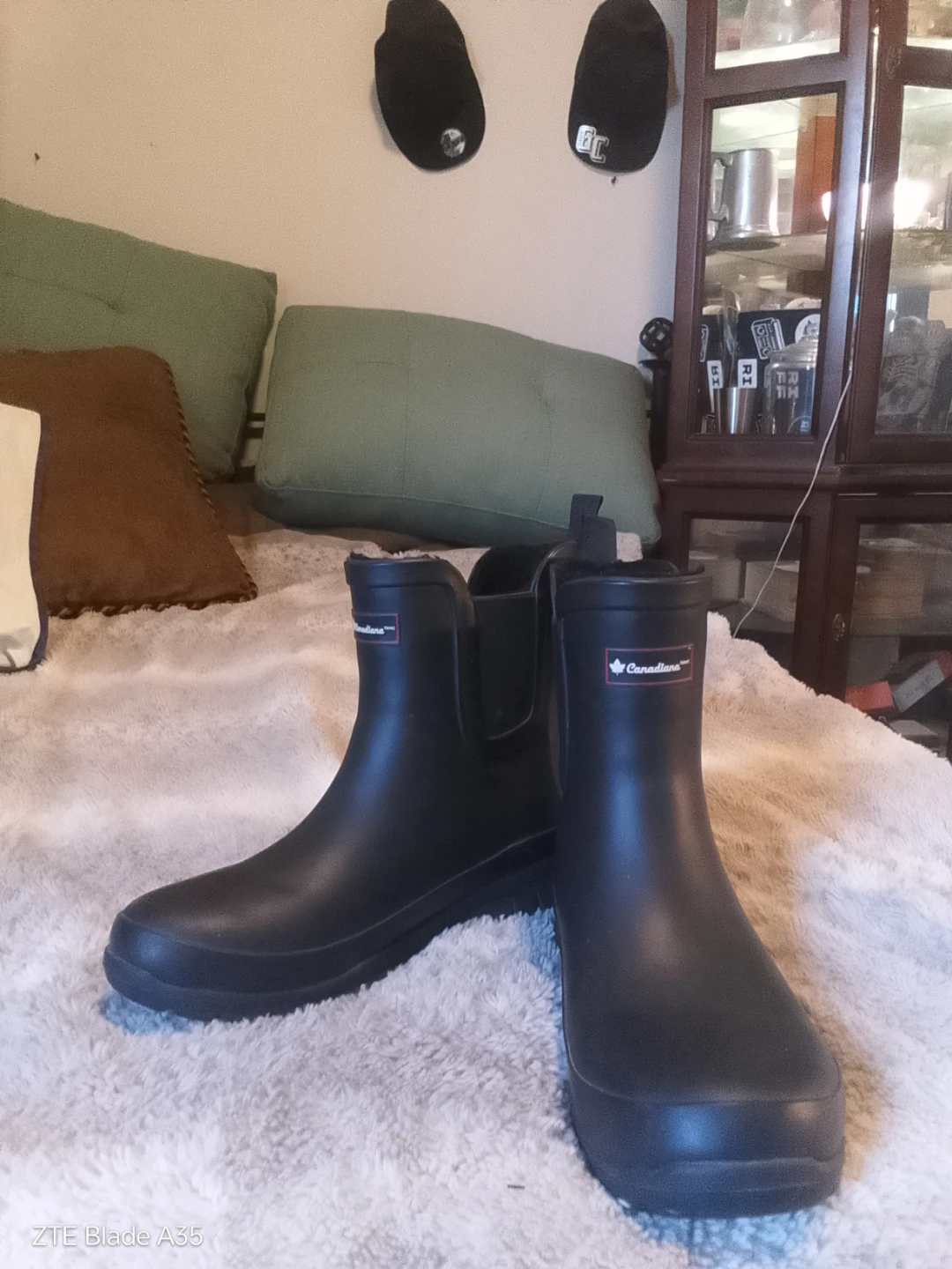 Canadians Black Waterproof Ankle Boots