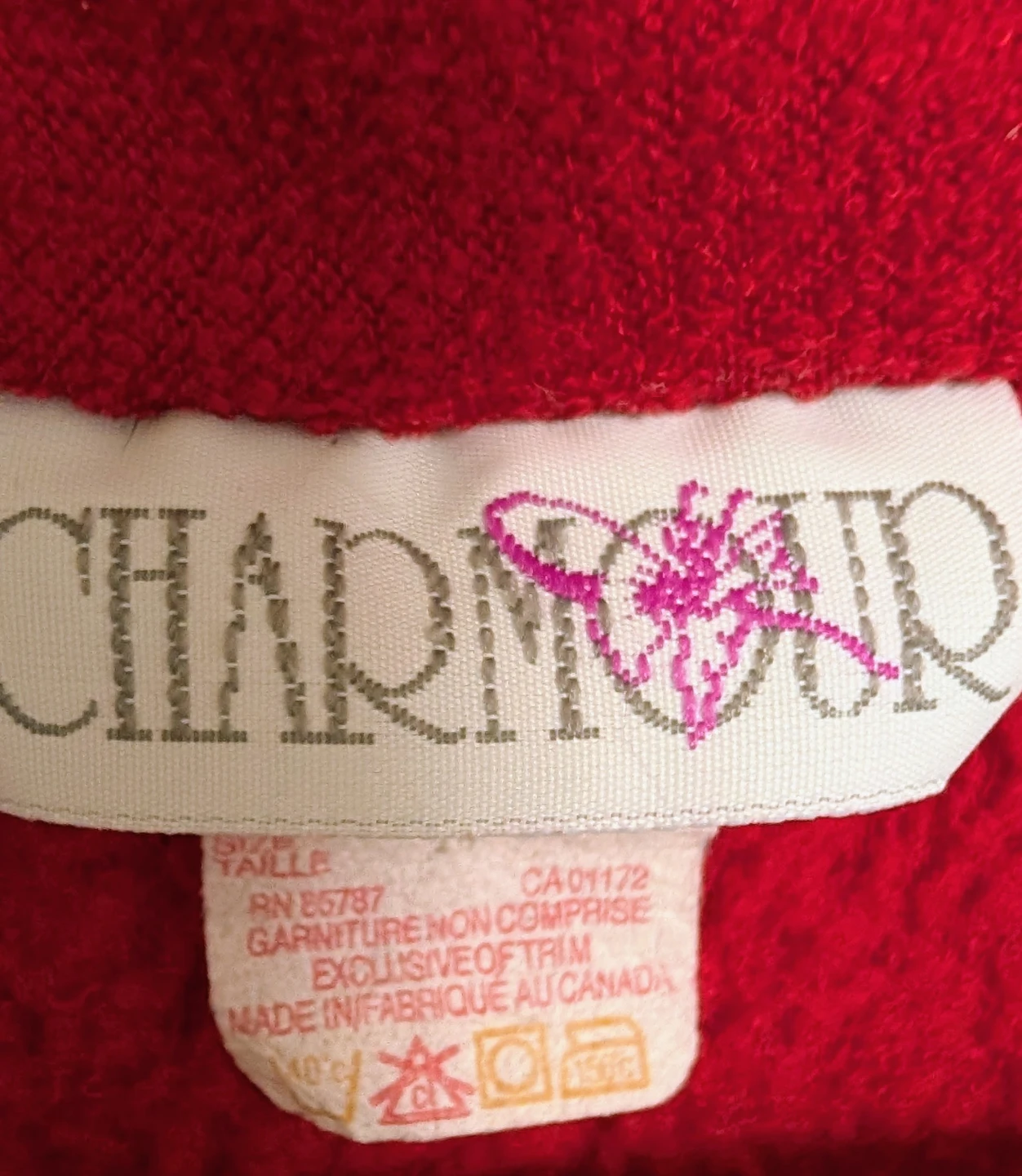 Charmour Red Fleece Robe - Youth Size  Medium - photo 3