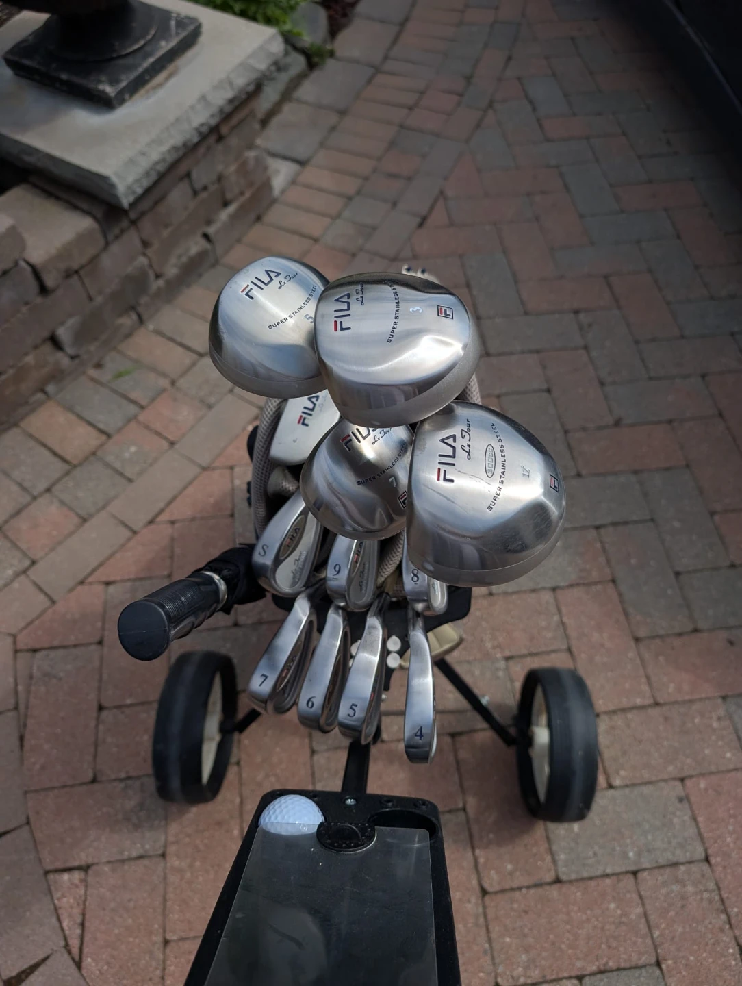 Ladies Fila Golf Club Set with Bag and Cart - right handed - photo 3