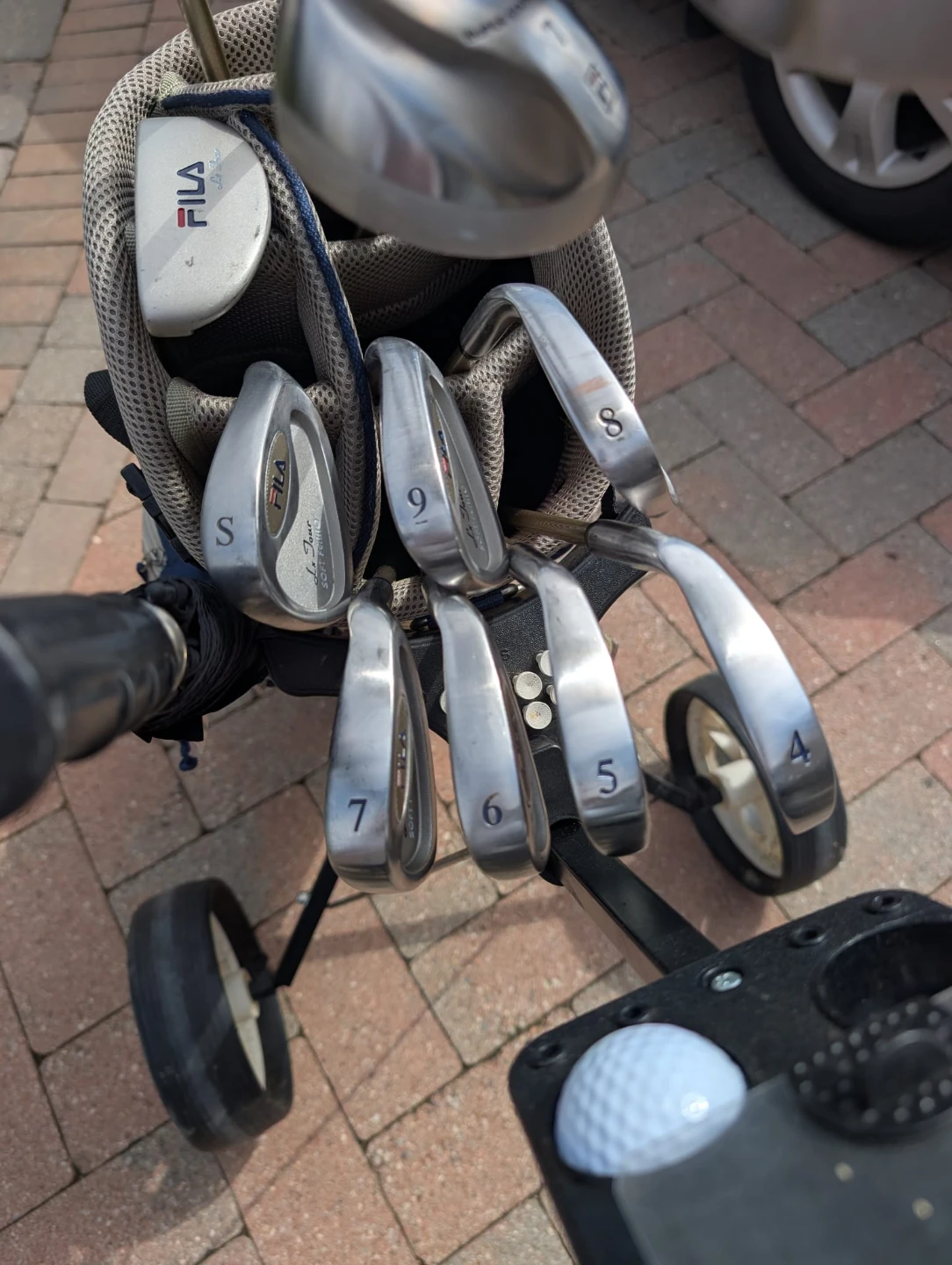 Ladies Fila Golf Club Set with Bag and Cart - right handed - photo 4