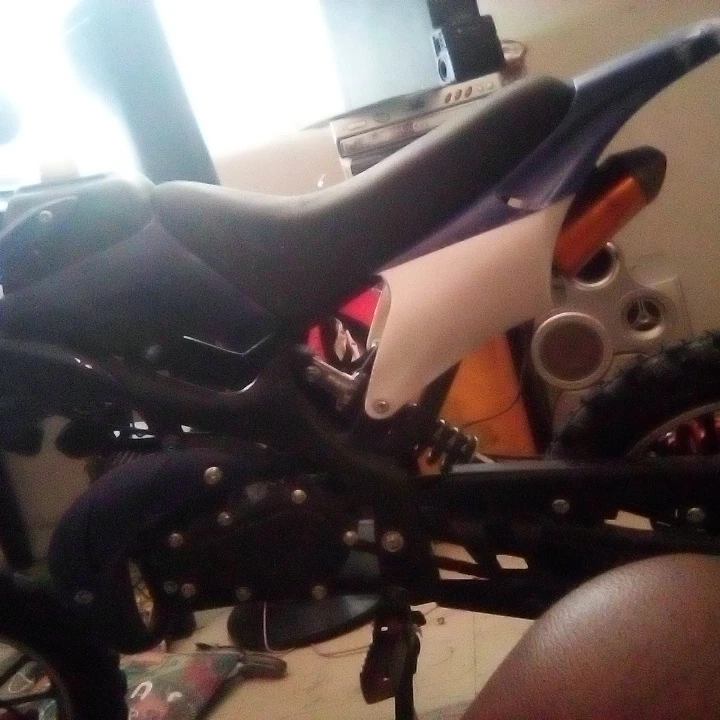 Blue Dirt Bike