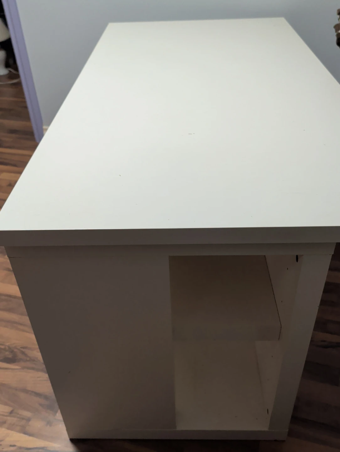Ikea White Desk with Shelving - photo 3