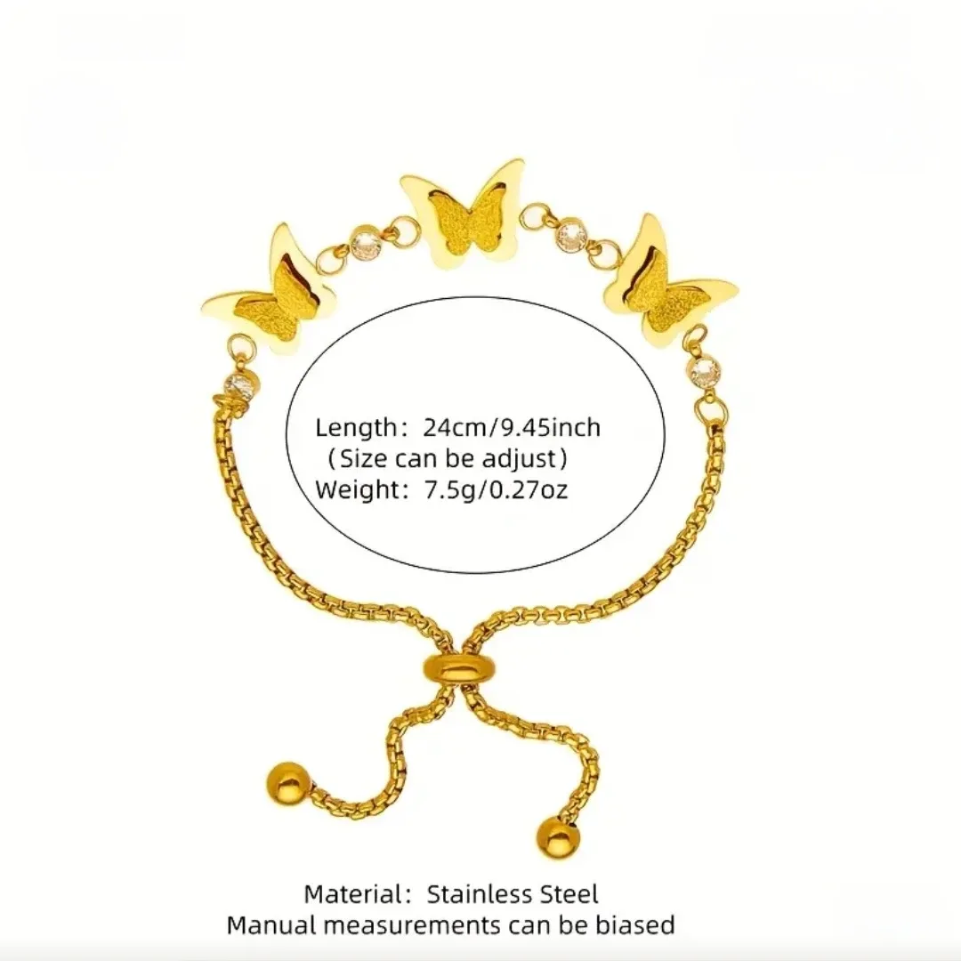 Golden Butterfly Bracelet. *Brand New* - photo 3