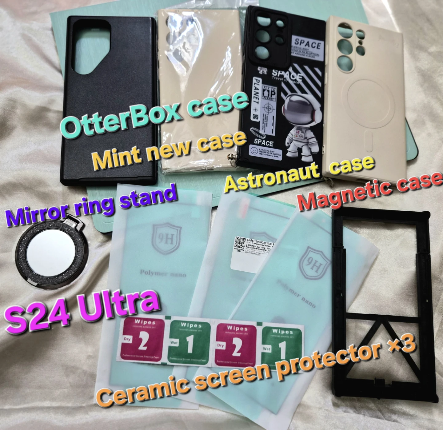 📌Galaxy S24 Ultra- 4 Cases (incl.OtterBox) & 3 Ceramic protecter